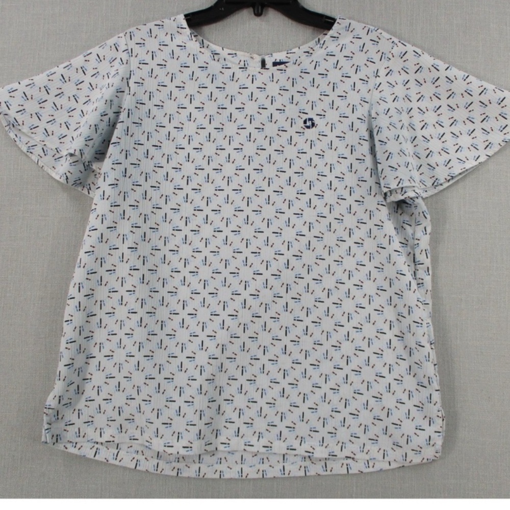 Chase attire,Lands' End Women's blouse, JP Morgan medium size 8